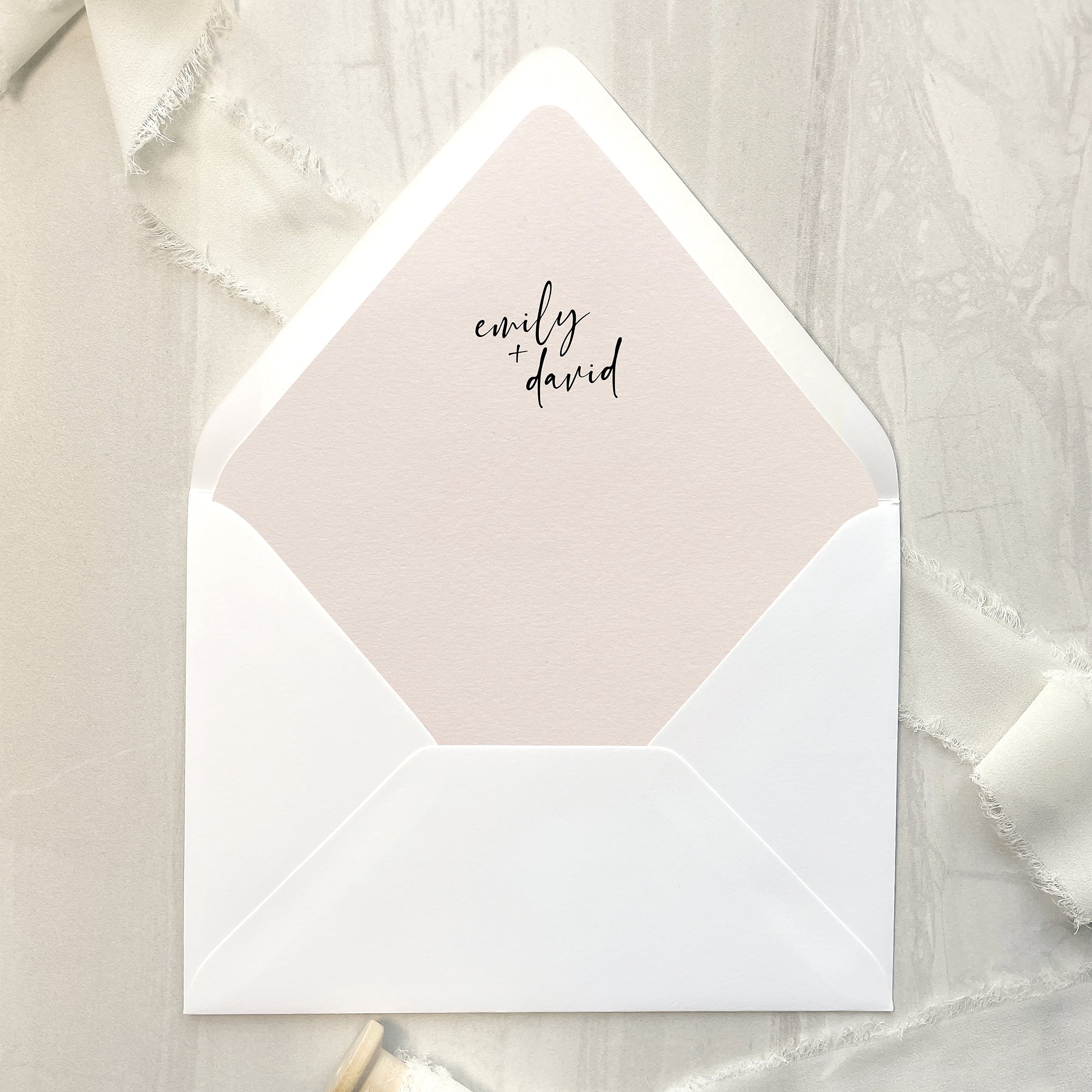 Contemporary Script Wedding Invitation Suite
