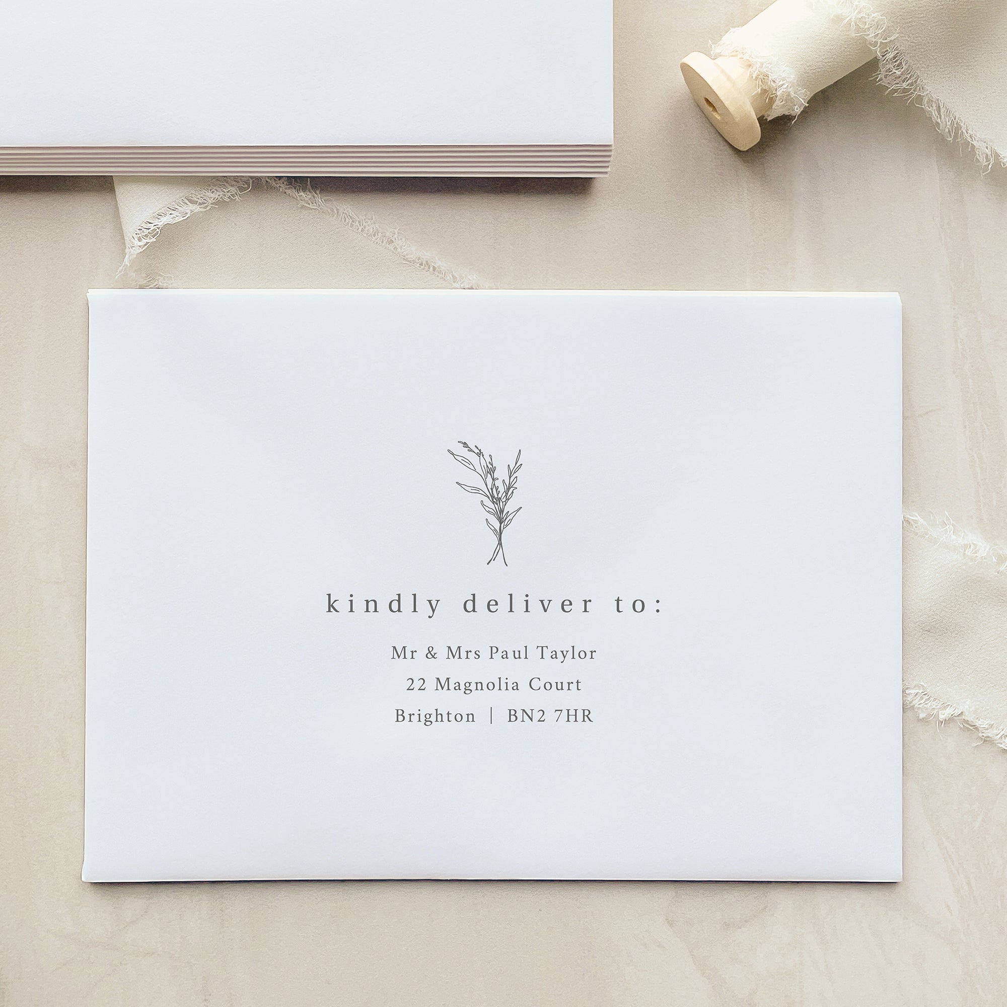 Rustic Botanic Thank You Card
