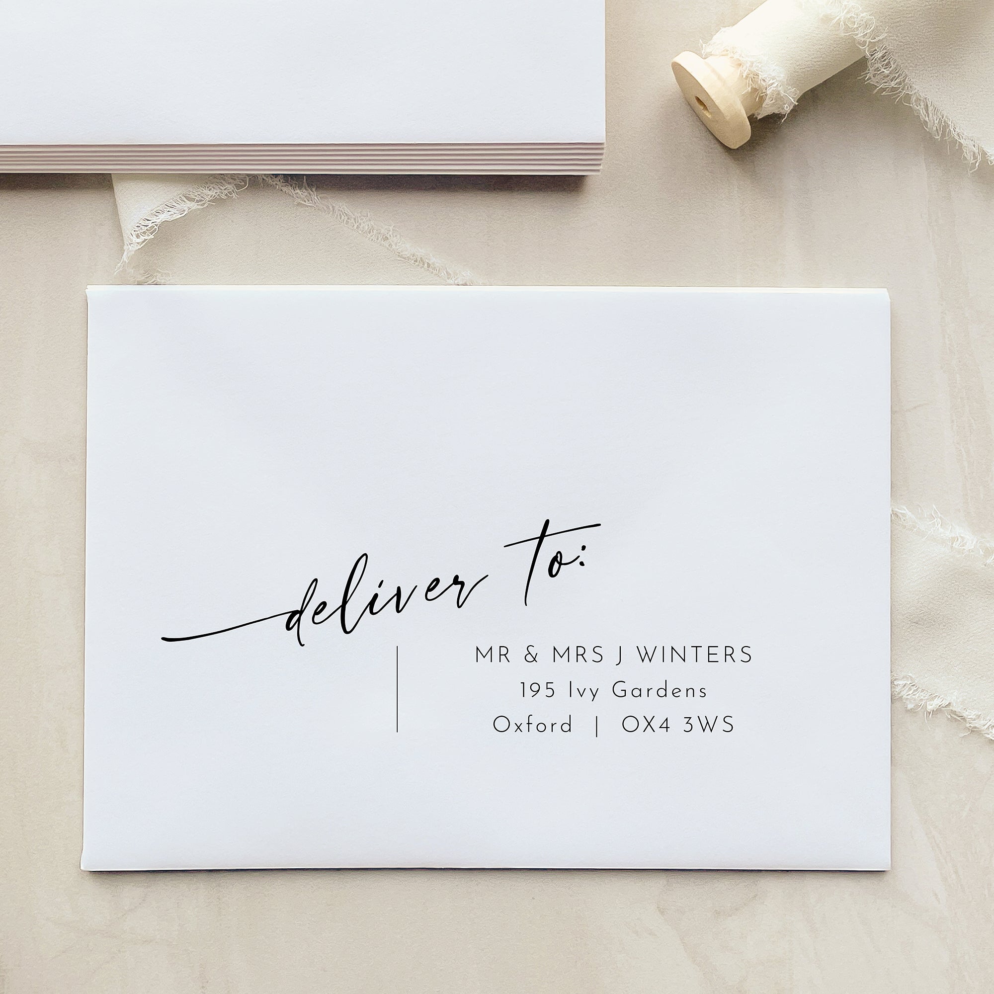 Modern Script Rehearsal Dinner Invitation