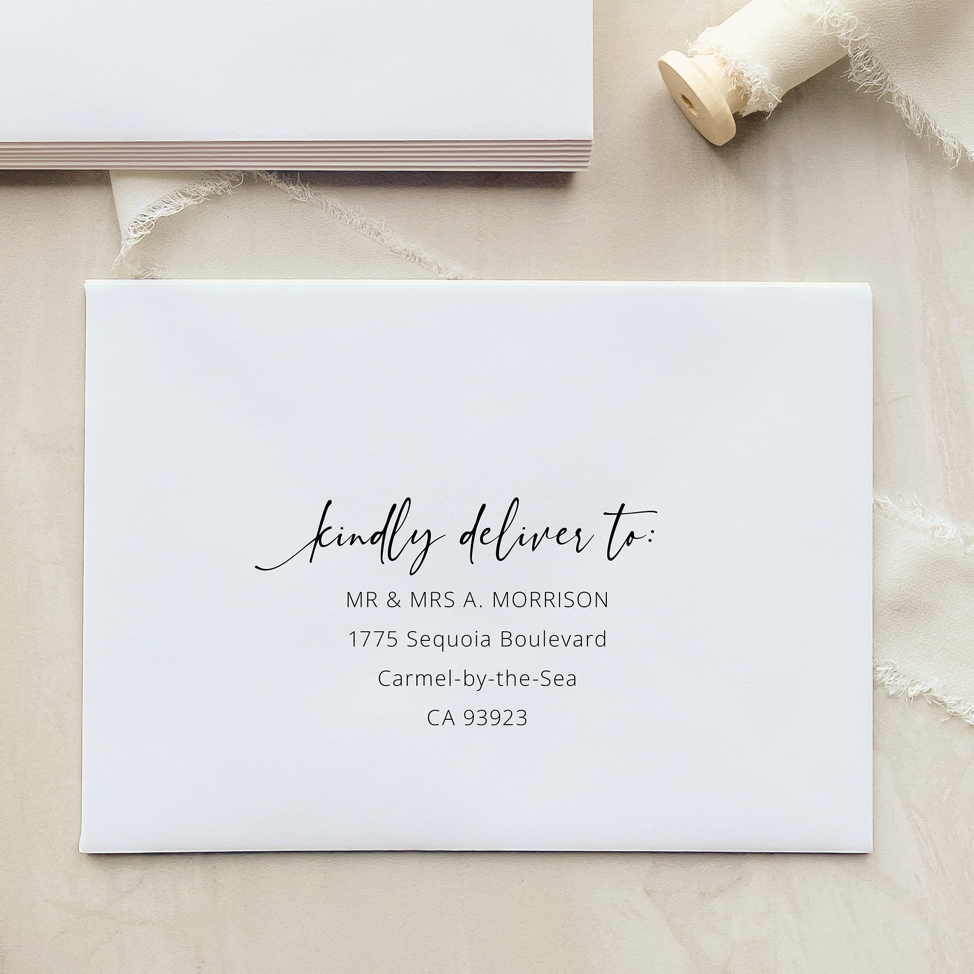 Contemporary Script Reception Invitation