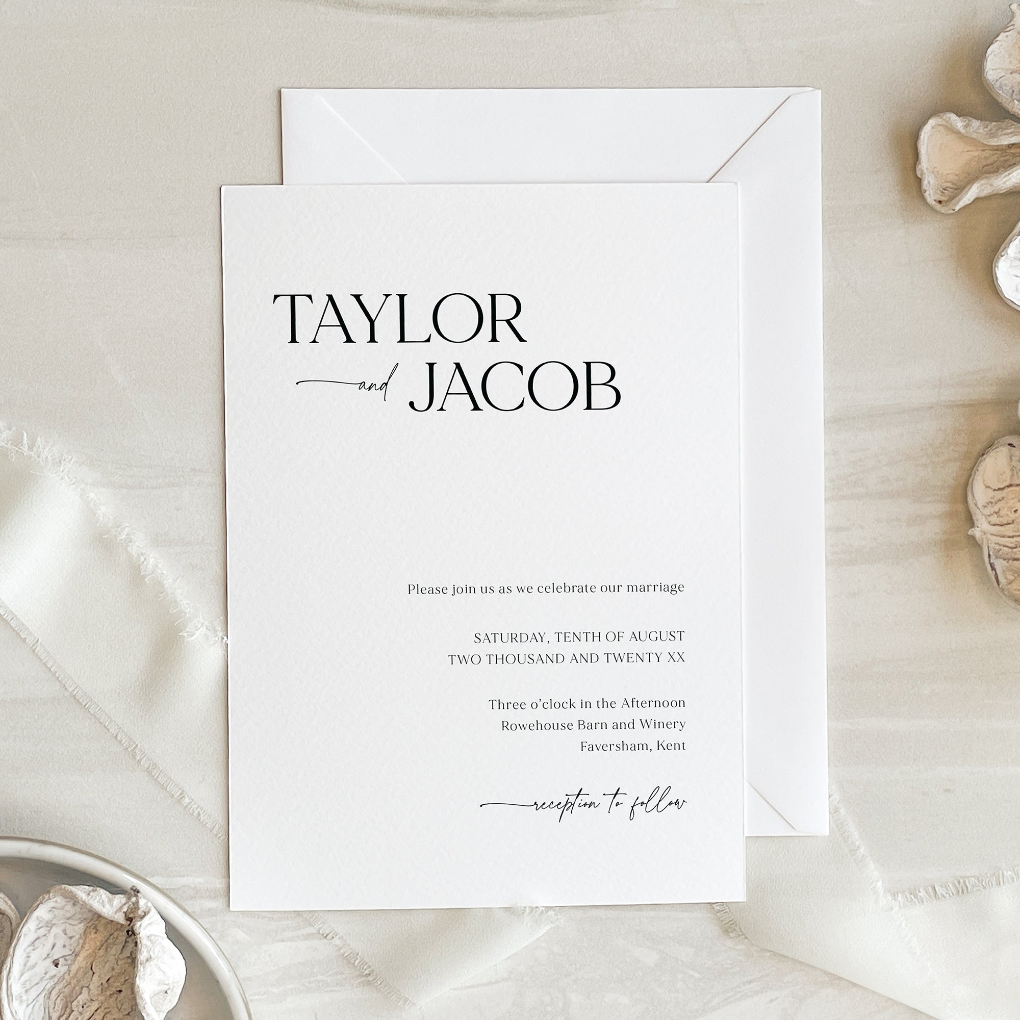 Modern Wedding Invitation Suite