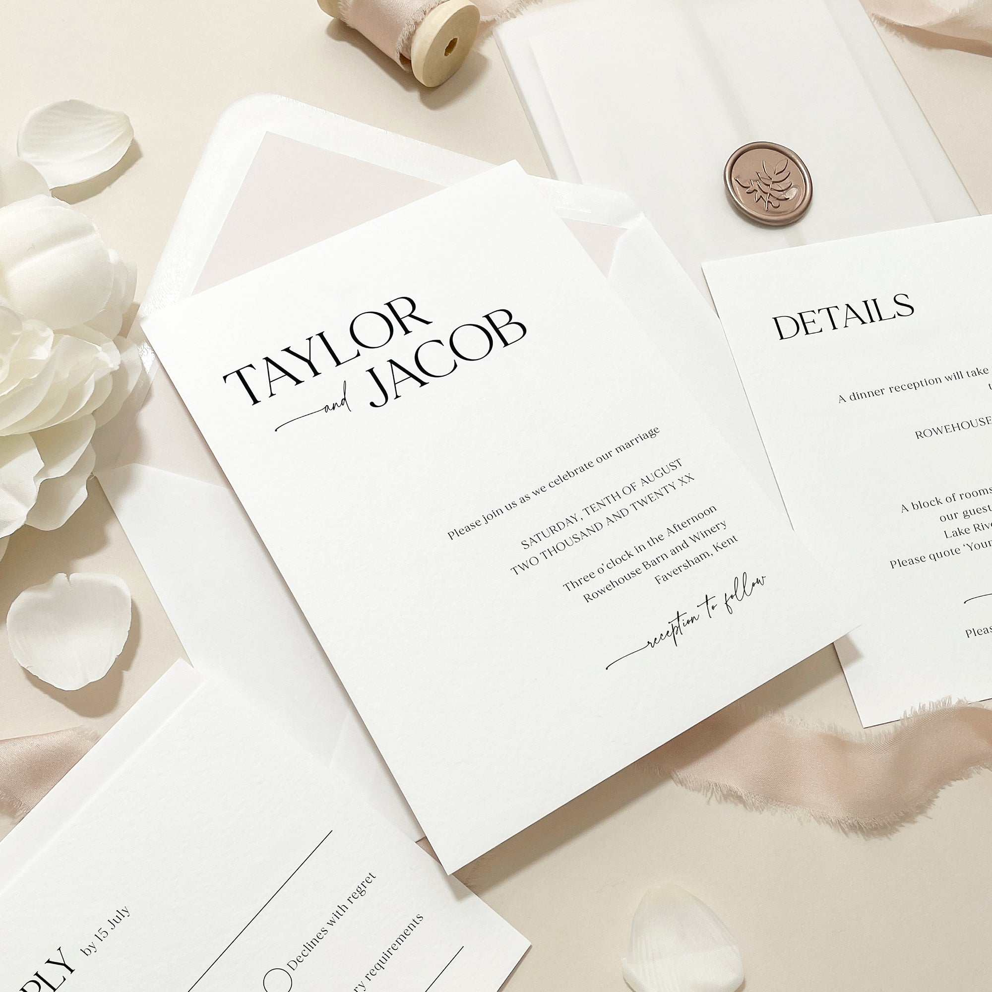 Modern Wedding Invitation Suite