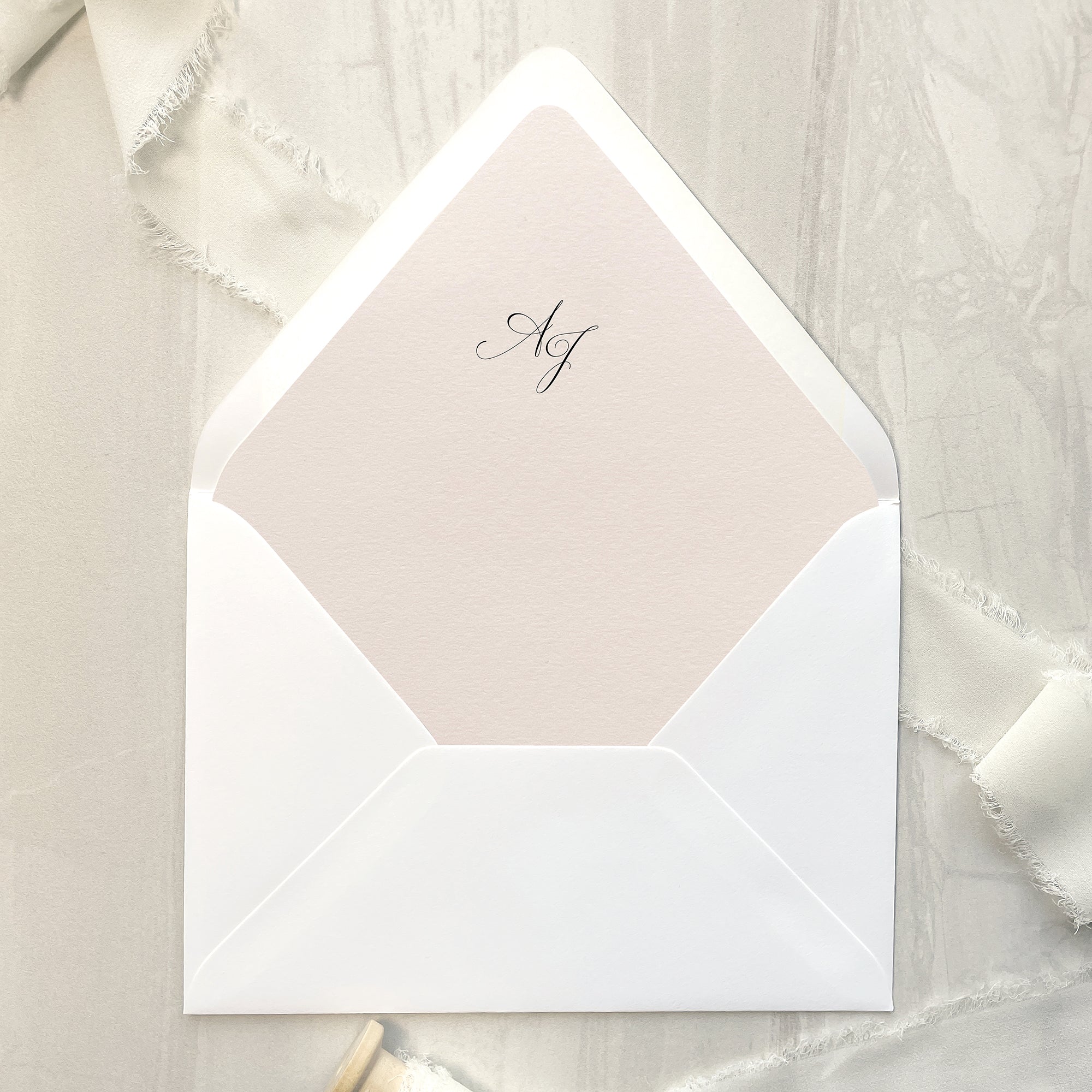 Traditional Calligraphy Wedding Invitation Suite